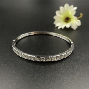 Pulseira Zircônia Banho Ródio 103547