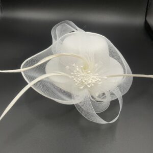 Chapéu Flor Branco M 7907